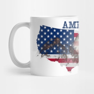 america, america flag, eagle Mug